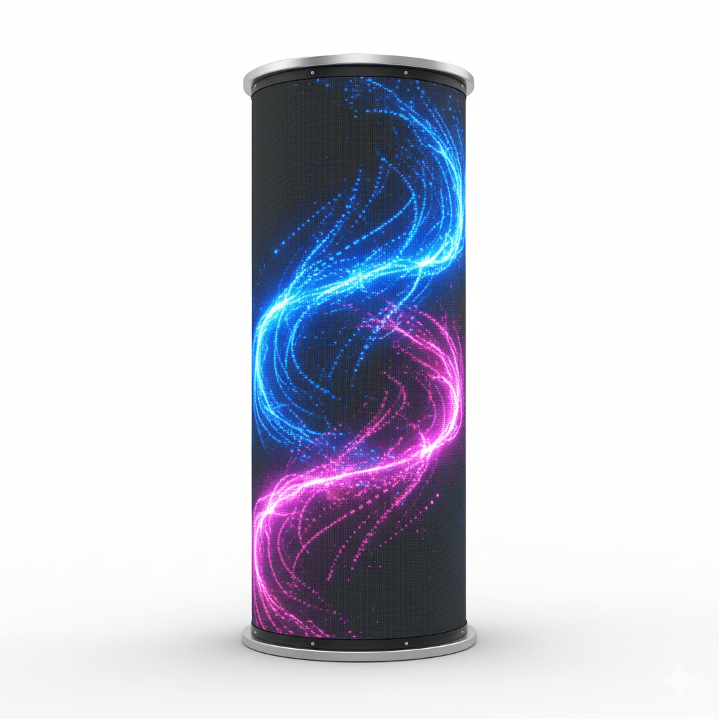 Outdoor Pillar P4.0 — LED экран Real Focus